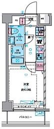 GENOVIAお花茶屋IIskygarden 5階1Kの間取り