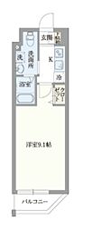GRANPASEO門前仲町 1Kの間取図画像