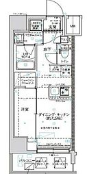 JR埼京線 板橋駅 徒歩6分の賃貸マンション 5階1DKの間取り