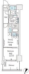 ロイヤルパークス赤羽サウス 1DKの間取図画像