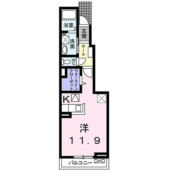 フェリーチェＮ　I 103｜香川県高松市元山町(賃貸アパート1R・1階・32.94㎡)の写真 その2