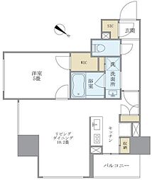 プランドール水天宮 1LDKの間取図画像