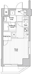 レジデンス北大塚 1Kの間取図画像