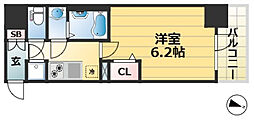 アドバンス神戸セラフィム 1Kの間取図画像