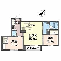 グランデュオ　シュマン 101 ｜ 宮城県仙台市宮城野区新田１丁目253-255、344、346（賃貸マンション2LDK・1階・69.61㎡） その2