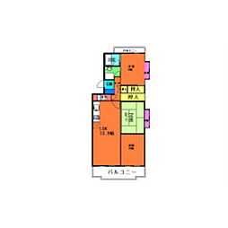 ハイツ吉積 3LDKの間取図画像