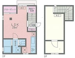 ベルメゾン 1LDKの間取図画像