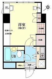 ラフィーネ早稲田 1Kの間取図画像