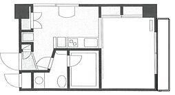KS-DiO 5階1Kの間取り
