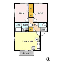 アバンティーヌ淵野辺Ａ 1階