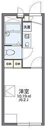 レオパレスゴールデンヴィレッヂ 1Kの間取図画像