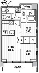 墨田区立川4丁目マンション 2LDKの間取図画像