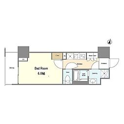 BPRレジデンス町田 1Kの間取図画像