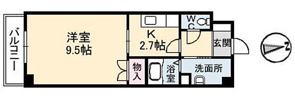 クレール光が丘 A0308｜広島県広島市東区光が丘(賃貸マンション1K・3階・31.35㎡)の写真 その2