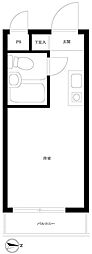 メゾン・ド・エコルス ワンルームの間取図画像
