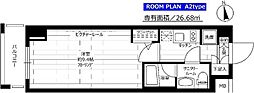 ステージファースト新御徒町 1Kの間取図画像