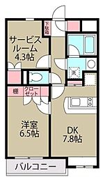 ハイツ浦安 1階1SDKの間取り