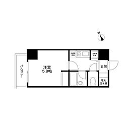 UrbanLink蒲田 1Kの間取図画像