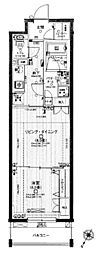 デュオステージ関内大通公園 2Kの間取図画像