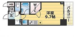 アスヴェル神戸駅前 ワンルームの間取図画像