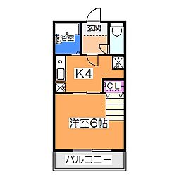 間取図画像 1K