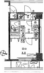 ヴェルステージ板橋本町 2階1Kの間取り