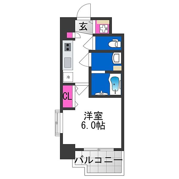 スプランディッド阿倍野 ｜大阪府大阪市阿倍野区王子町１丁目(賃貸マンション1K・12階・22.00㎡)の写真 その2