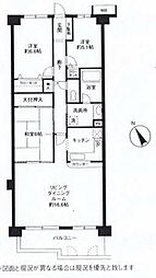 ライネスハイム勝田台 3LDKの間取図画像