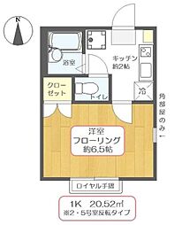 LiveForever-1 1Kの間取図画像