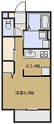 FLATZAらくだ坂 1Kの間取図画像
