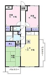 ベリエ本郷 3LDKの間取図画像
