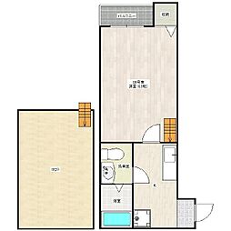 マリアージュ 1階1Kの間取り