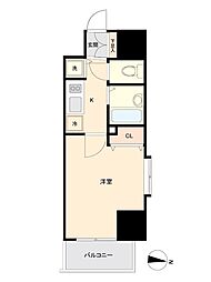 JR総武線 両国駅 徒歩4分の賃貸マンション 13階1Kの間取り