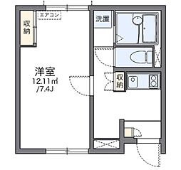 レオネクストカーサ セレッソ 1階1Kの間取り