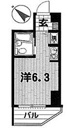 TRUST VALUE 不動前 10階ワンルームの間取り