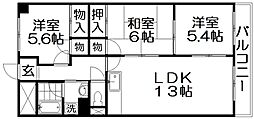ブランカベルヴィル 3LDKの間取図画像