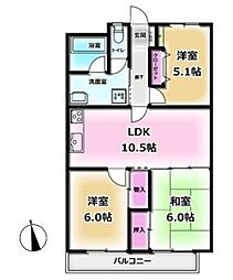 間取図画像 3LDK
