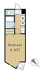 ラ・フルール芹ヶ谷 1Kの間取図画像