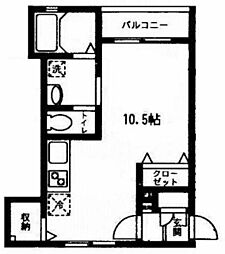 GROVE ワンルームの間取図画像