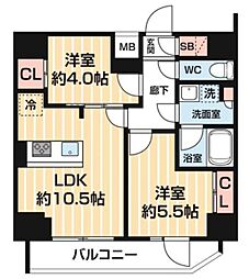 ＡＲＣＯＢＡＬＥＮＯ ＭＩＮＡＭＩＳＥＮＪＵ 12階2LDKの間取り