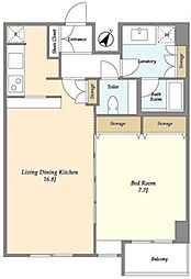 ナーベルお茶の水 9階1LDKの間取り