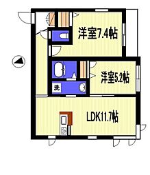 間取図画像 2LDK