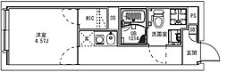 MAXIV CITY八幡山 1Kの間取図画像