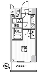 ALTERNA横濱阪東橋 1Kの間取図画像