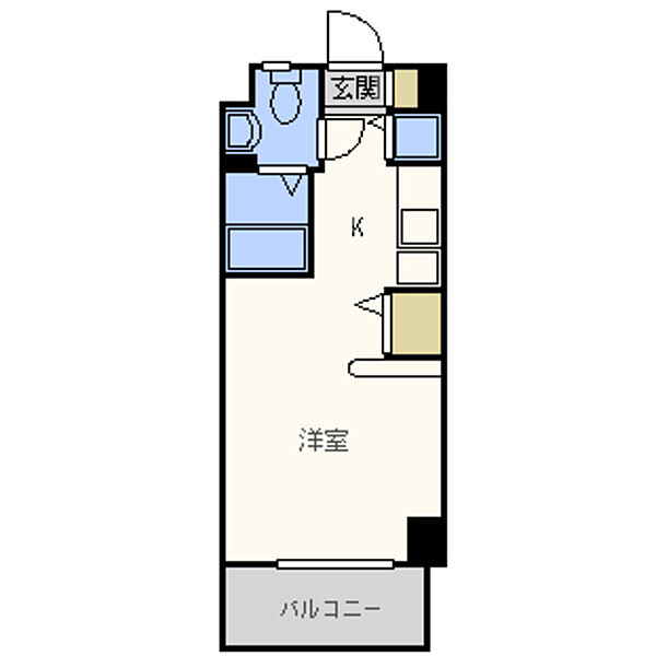 エンクレスト舞鶴 302｜福岡県福岡市中央区舞鶴１丁目(賃貸マンション1R・3階・23.68㎡)の写真 その2