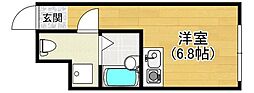 Artz白金台 ワンルームの間取図画像
