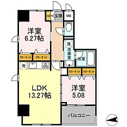 ZOOM王子神谷 2LDKの間取図画像