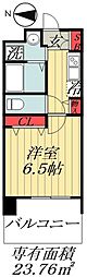 レジディア船橋1 1Kの間取図画像
