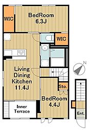 ビオレッタ 2LDKの間取図画像