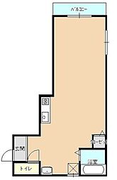 リビング室見 ワンルームの間取図画像